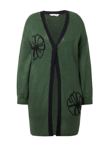 MIAMODA Strickjacke in dunkel grün