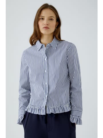 Oui Hemdbluse in white blue