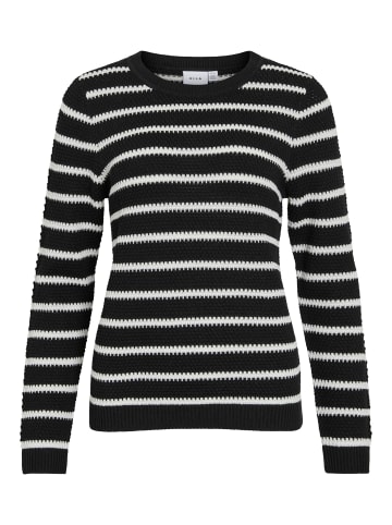 Vila Strickpullover in Black