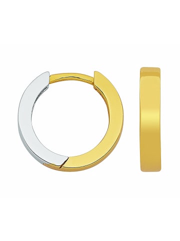 Adeliás Damen 925 Silber Ohrringe / Creolen Ø 11,6 mm in silber