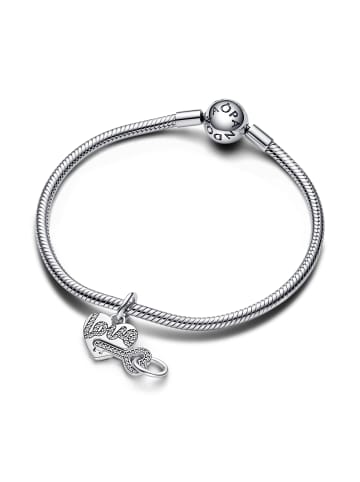 Pandora 925/- Sterling Silber Charm Herz&Schlüssel