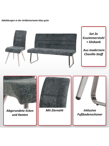MCW Esszimmer-Set G55, Dunkelgrau