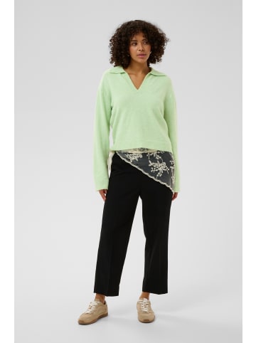 Kaffe Strickpullover KAjolanda Loose fit in Pastel Green Melange