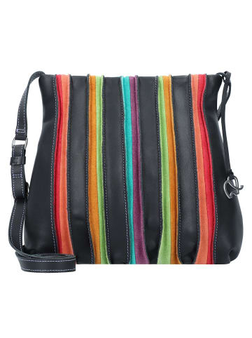 MYWALIT Laguna Medium Umhängetasche Leder 23 cm in black