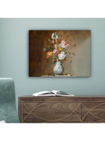 MuchoWow Leinwand bilder Blumenvase (BxH)