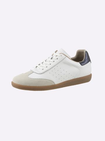 Heine Sneaker in weiß-blau-metallic