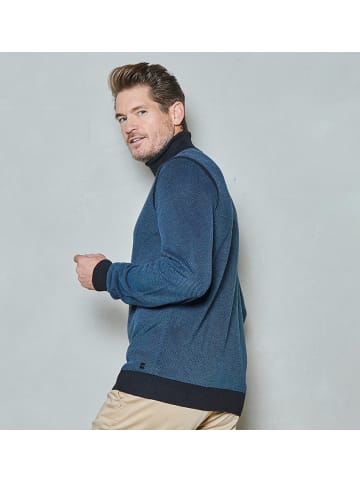 Twinlife Pullover roll-neck in Blau