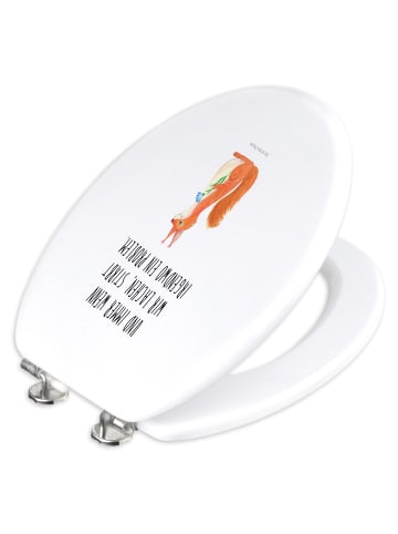 Mr. & Mrs. Panda klobrille muster Eichhörnchen Blume mit Spruch in Weiß