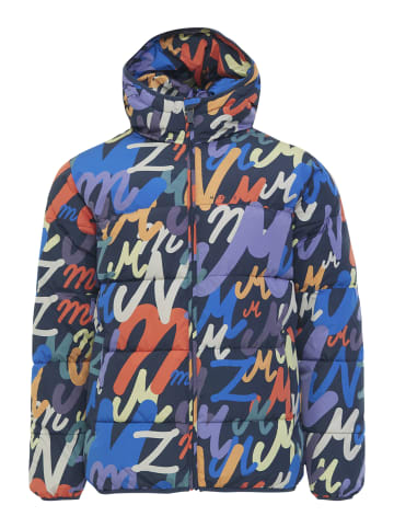 MAZINE Winterjacke Driftwood Puffer Jacket in night blue/printed