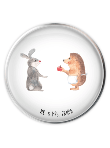 Mr. & Mrs. Panda Stöpsel Waschbecken Hase Igel ohne Spruch in Weiß