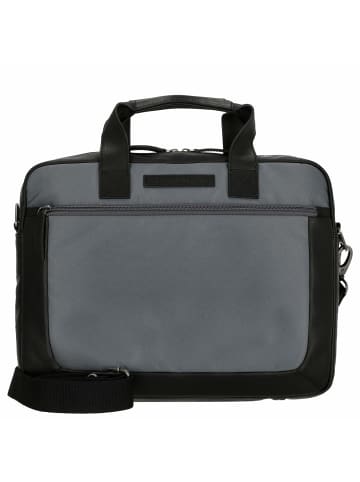 The Chesterfield Brand Fusion Narvik - Laptoptasche 15" 40 cm (steel green) in light grey