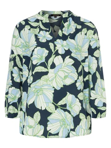 More & More Blumenprintbluse in floral print ink blue fond