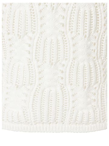 More & More Lochstrickpullover in off white