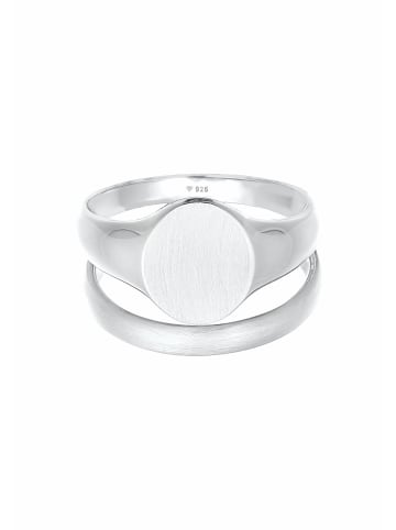 KUZZOI Ring 925 Sterling Silber Ring Set, Siegelring in Silber