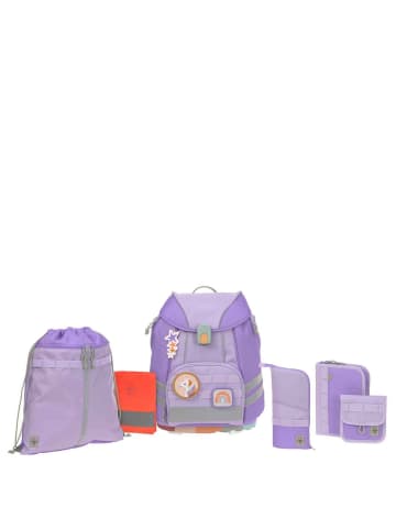 Lässig School Set Flexy Unique - Schulranzen Set 7tlg. (Speckles Berry) in Violet/Lavender