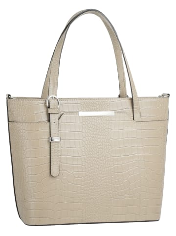 Cluty Handtasche echt Leder in beige