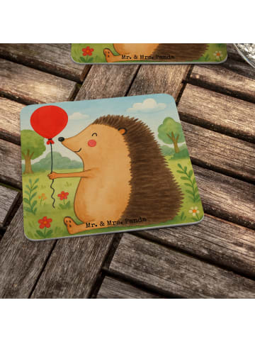 Mr. & Mrs. Panda Untersetzer Igel Luftballon Design ohne Spruch in Weiß