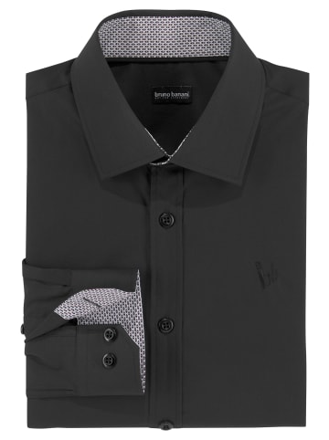 Bruno Banani Langarmhemd in schwarz