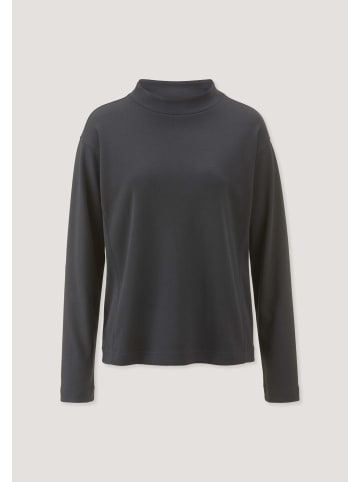 Hessnatur Hessnatur Longsleeve Oversize aus reiner Bio-Baumwolle in anthrazit