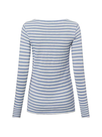 Marc O'Polo Langarmshirt in hellblau weiß