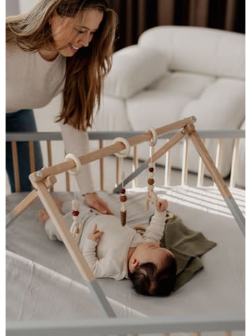 Sämann Sämann Laufgitter Lattenrost Matratze Basic Schlupfsprossen grau/natur Premium