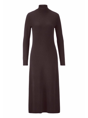 Hessnatur Strick Kleid in schwarzbeere