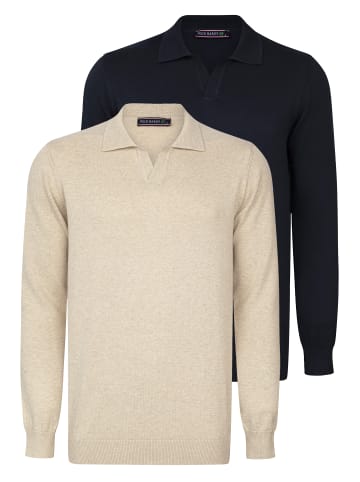 Felix Hardy Pullover in Beige-Navy