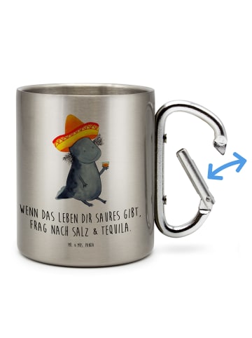 Mr. & Mrs. Panda Becher Aus Edelstahl Axolotl Tequila mit Spruch in Silber