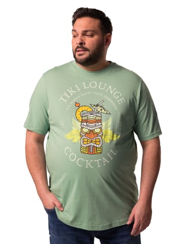 Men Plus Kurzarm T-Shirt in türkis