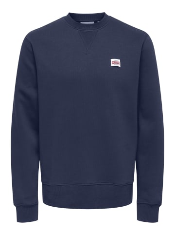 ONLY & SONS Sweatshirt in Naval Academy