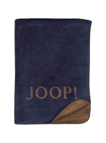 JOOP! JOOP! Wohndecken Uni-Doubleface marine-karamell in marine-karamell