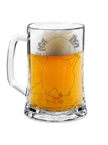 Mr. & Mrs. Panda Bierglas Axolotl Hurra ohne Spruch in Transparent
