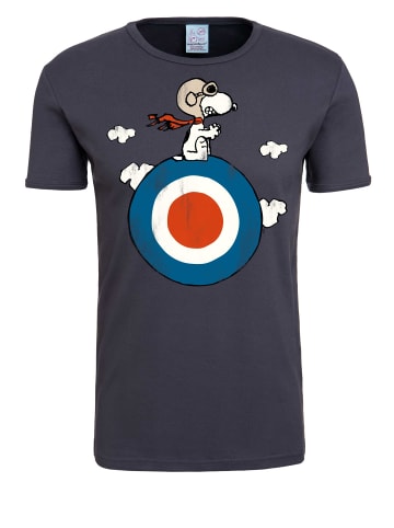 Logoshirt T-Shirt Snoopy in blaugrau