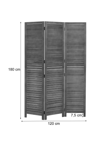 MCW Paravent C30b 180x120cm, Schwarz