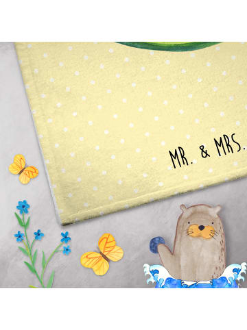 Mr. & Mrs. Panda Gäste-WC-Handtuch Avocado Kern ohne Spruch in Gelb Pastell