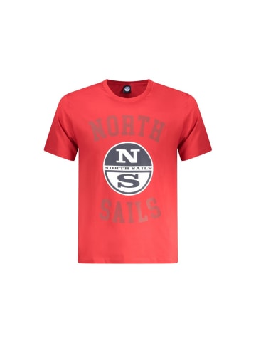 North Sails Rotes Baumwoll-T-Shirt
