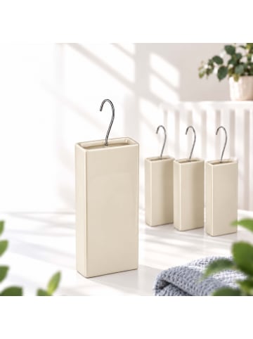 relaxdays 4 x Luftbefeuchter Heizung in Beige - 400ml