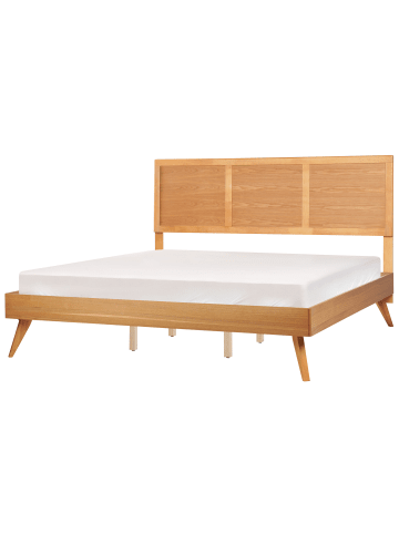 Beliani Doppelbett ISTRES in Braun - (W) 187 x (H) 120 x (L) 205 cm