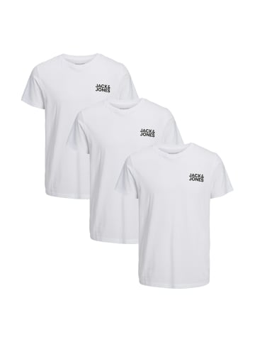 Jack & Jones T-Shirt Corp in White / small print
