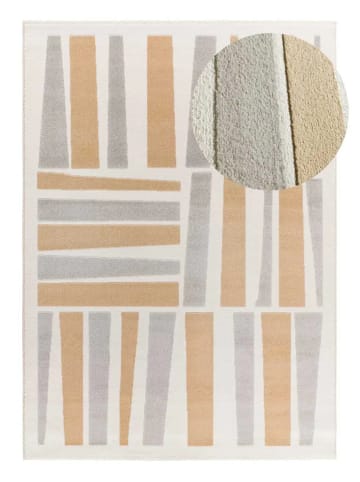 Atticgo Kurzflor-Teppich FLORA in silber