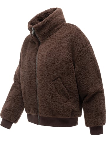 ragwear Plüschjacke Tillie Y in Dark Choco