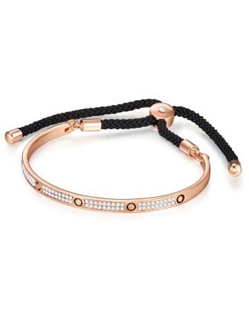 Lulu & Jane Armband Metall-Legierung Crystal in roségold