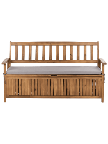 Beliani Gartenbank SOVANA in Braun/Grau - (W) 160 x (H) 91 x (L) 60 cm