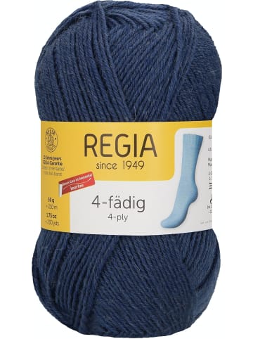 Regia Handstrickgarne 4-fädig Uni, 50g in Indigo