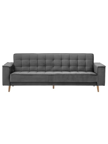 58 aufm Kessel SOFA 3-Sitzer mit Bettfunktion Kavindra Samtvelours anthrazit