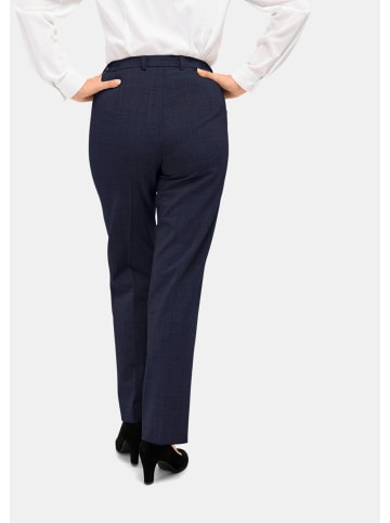 GOLDNER Kurzgröße:  Trevira-Schurwollhose ANNA in marine