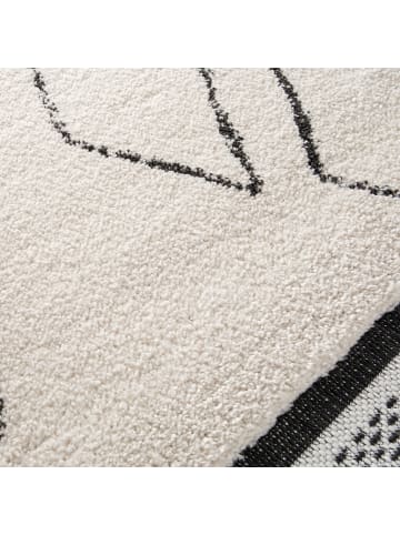home24 Kurzflorteppich Fil in Weiß