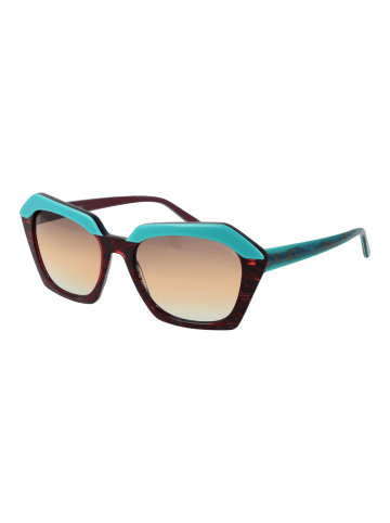 comma Frauen Sonnenbrille Geometrisch Türkis