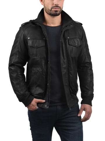 !SOLID Lederjacke SDCamash in Schwarz