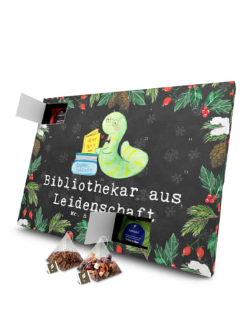 Mr. & Mrs. Panda Tee Adventskalender Bibliothekar Leidenschaft m... in Kreidetafel